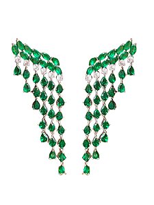 Brinco Cascata Esmeralda