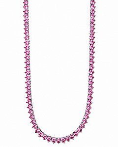 Colar Riviera 3garras Kunzita Pink
