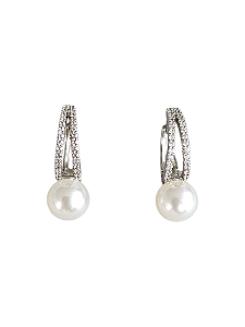 Brinco Argolinha Pérola Classic