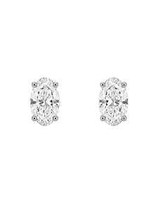 Brinco Moissanite Oval Prata925 7mm