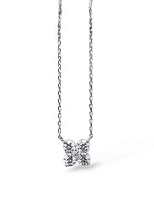 Colar Moissanite Trevo Prata925