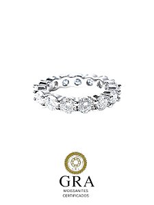 Anel Moissanite Aparador de Aliança Prata925