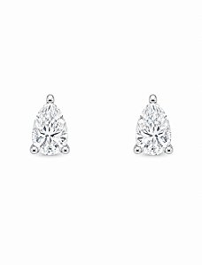 Brinco Moissanite Gotinha 7mm Prata925