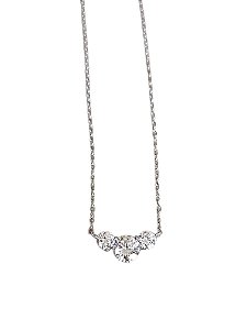 Colar Moissanite Trio Prata925