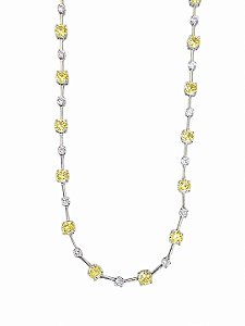 Colar Yellow Fancy Fio Faca