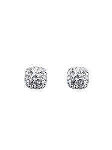 Brinco Moissanite Ponto de Luz Cravejado 7mm Prata925