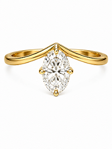 Anel Solitário Oval Moissanite 7mm