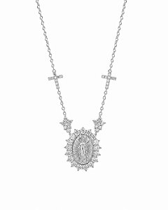 Colar Nossa Senhora Fátima Silver