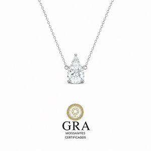 Colar Moissanite Ball Prata925