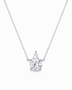 Colar Moissanite Ball Prata925