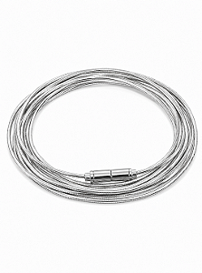 Pulseira corda de violão Rodio Branco Classic
