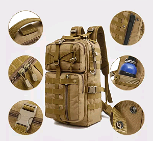 Mochila Tática Militar Reforçada Grande 40 litros escolar trilha viagem exercito