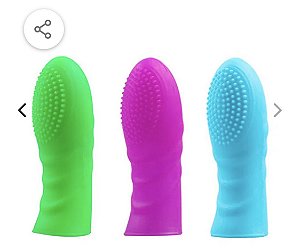 capa para dedo com Saliências Massageadoras