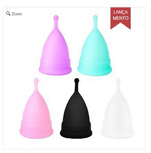 kit com 2 Coletores Menstrual de Silicone -