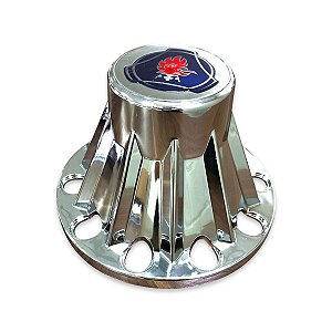 Capa Cromada Cubo Tração Scania Decorada