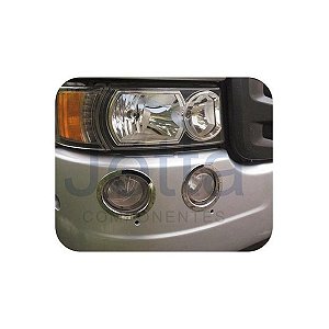 Aro Cromado Farol AUX Scania S5 (Par)