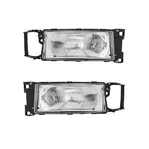 Farol principal Scania H4 s/Pisca - Par