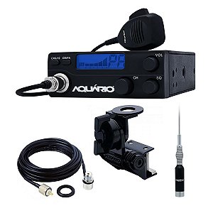 Rádio PX 40 Canais + Antena M-410C + Cabo + Suporte de Calha