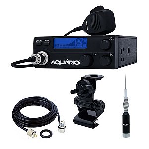 Rádio PX 40 Canais + Antena B-2080 + Cabo + Suporte Porta Malas