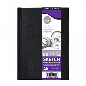 Sketchbook Simply 100 g/m2 A6 com 54 Fls Daler Rowney 482154600