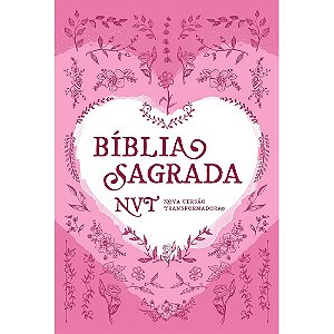 Bíblia Sagrada Nvt - Coração Rosa