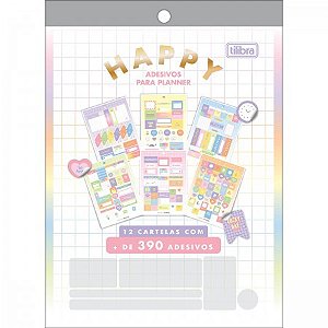 Adesivo TILIBRA Happy P/ Planner