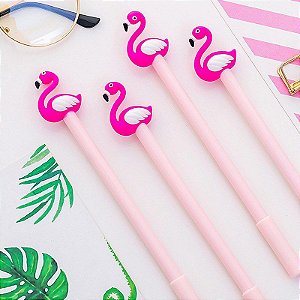 Caneta Em Gel Flamingo Fofo