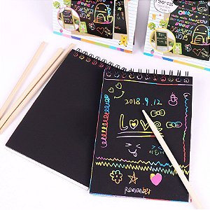 Caderno Scratch Note Raspadinha Arco Íris