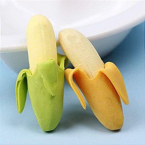 Borracha Escolar Banana c/ 2 Unidades