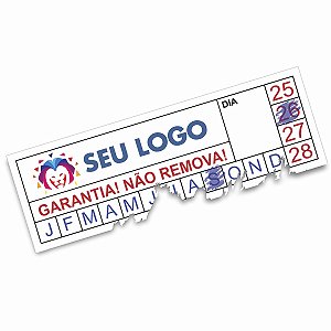 Lacre Casca De Ovo Destrutível Selo De Garantia 5,5x2 cm Personalizado