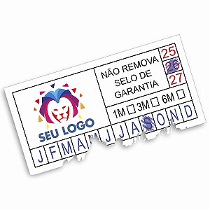 Lacre Casca De Ovo Destrutível Selo De Garantia 6x2,5 cm Personalizado