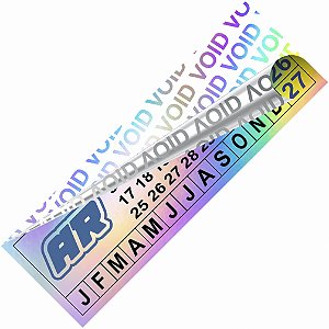 Lacre Etiqueta Void Holográfico 5x1,5 cm Personalizado Selo Adesivo de Garantia