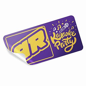 Adesivo Etiqueta Em Vinil Personalizado 10x4 cm