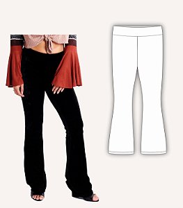 Molde Calça Bailarina (Malha - Kit Completo  Tam.PP ao XLG)