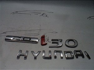 Kit Emblemas Tampa Traseira Hyundai I30 09 A 11