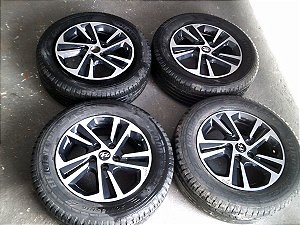 Jogo Rodas Originais Creta 19/20 Com Pneus 205/65 R 16