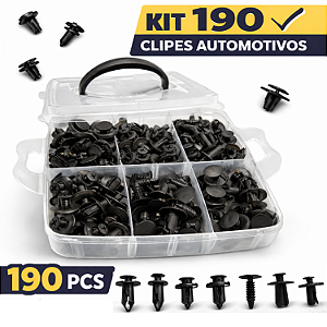 Kit 190 Presilhas Grampo Clips Automotivo Carro Painel Forro