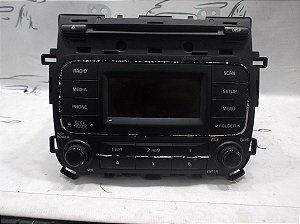 Radio Som Detalhe No Cromado Bluetooth Mp3 Kia Cerato 16/17