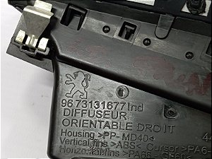 DIFUSOR SAIDA AR DIREITO PAINEL PEUGEOT 2008 1.6 16V 19A22