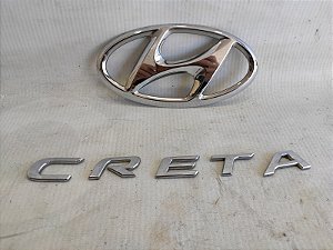 KIT EMBLEMA ESCRITA TAMPA TRASEIRA HYUNDAI CRETA 2.0 18/19