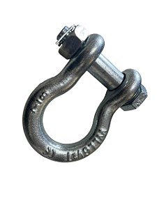 MOSQUETAO MANILHA CURVA ANILHA GANCHO PINO ALLOY 7/8 6,5 TON