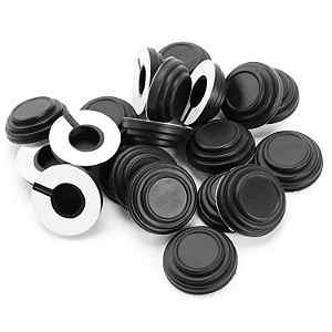 KIT 20 BORRACHAS BATENTES SILICONE PORTAS CAPOS ANTICHOQUE