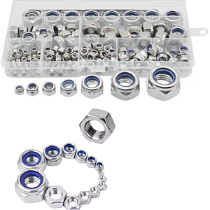 Kit 182 Porcas Bloqueio Autotravante INOX M5 M6 M8 M10 M12