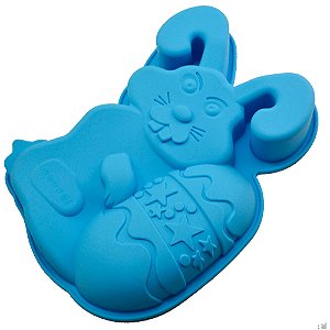 Forma Molde Silicone Bolo Coelhinho Coelho Pascoa  28cm
