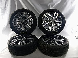 JOGO RODA PNEU 195/55/16 MEIA VIDA COMPLETO PEUGEOT 208 2022