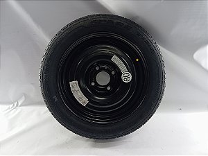 RODA STEP ESTEPE ORIGINAL PNEU ZERO SEM USO PEUGEOT 208 2022