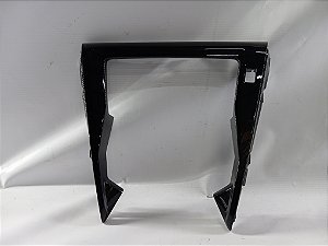 MOLDURA CENTRAL BLACK PIANO PAINEL PEUGEOT 208 2022 ORIGINAL