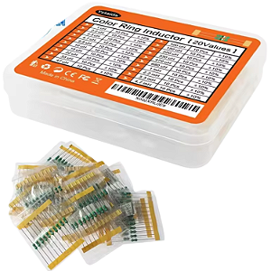 KIT 200 MICRO INDUTORES AXIAL 0.5W, 1UH-4.7MH 1UH 4.7UH 10UH