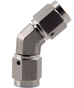 ADAPTADOR CONETOR MANGUEIRA FREIO HIDRAULICO INOX 45° AN3