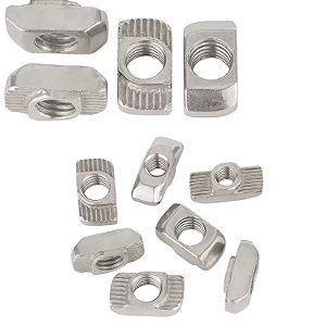 KTI 100 PORCAS MARTELO DESLIZANTE M5 SERIES 30 RANHURA EM T